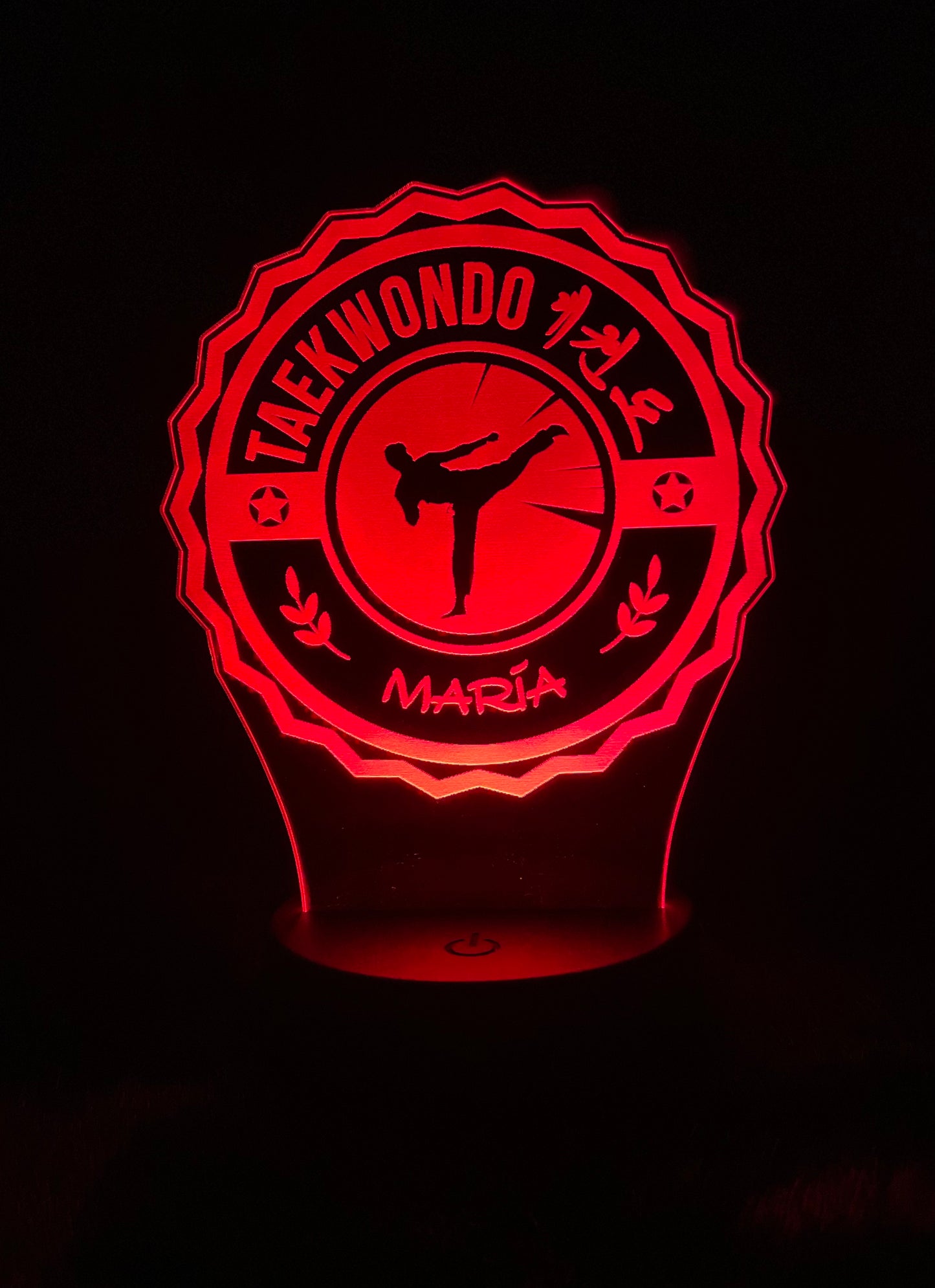 Lámpara de Taekwondo Personalizada
