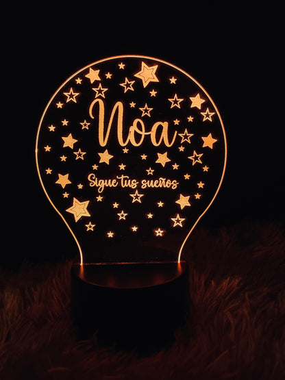 Lámpara Estrellas Personalizada