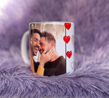 Taza Foto Corazones