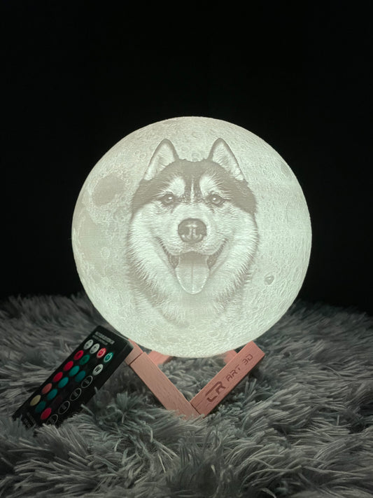 Lámpara Luna 3D